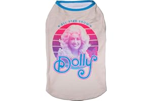 Doggy Parton All Star Show Vintage Style Shirt for Pets - L, White (22120724)