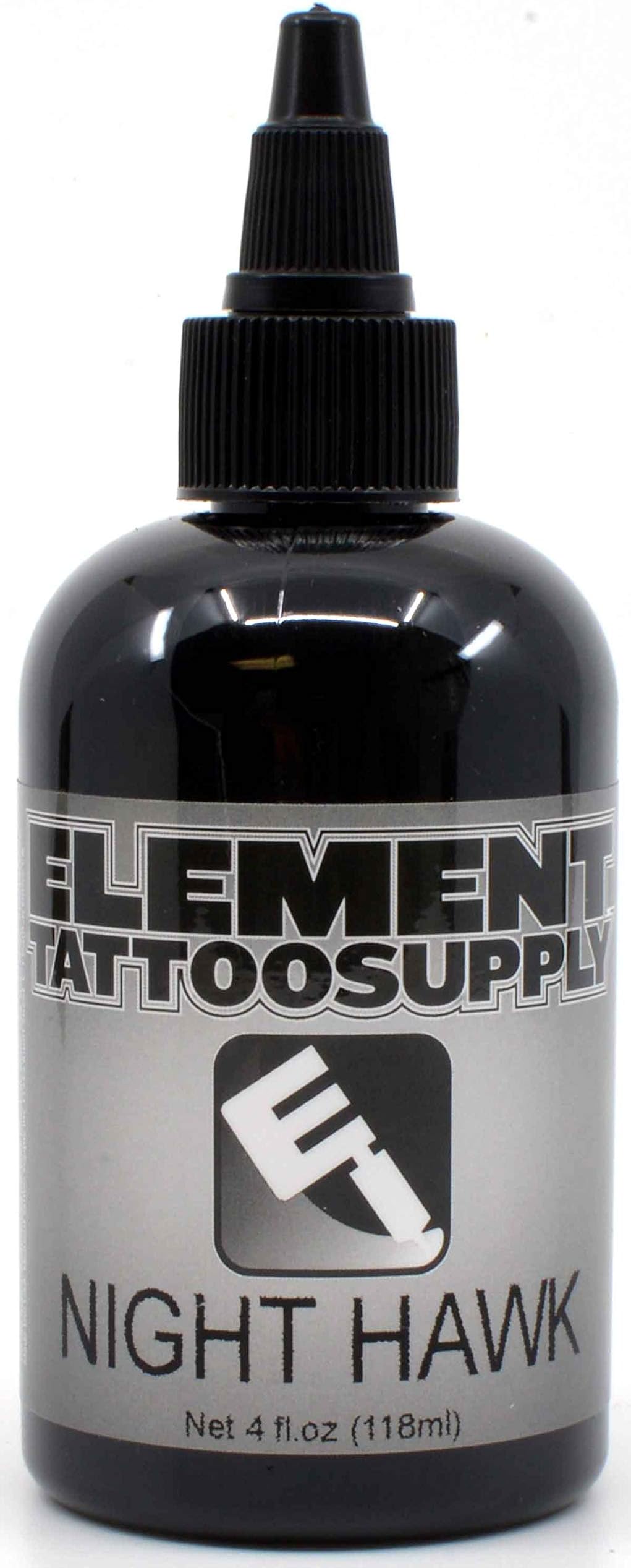 Element Tattoo Supply Black Tattoo Ink Outline Tattoos Nighthawk (4oz)