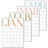 S&O Modern Vertical Wall Calendar from January 2026-June 2027 - Tear-Off Monthly Calendar - 18 Month Academic Wall Planner - 