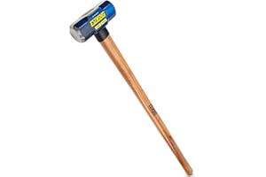 Estwing 8-Pound Hard Face Sledge Hammer - 36-Inch Hickory Handle, Ergonomic Grip, Durable Construction for Demolition & Stake Driving