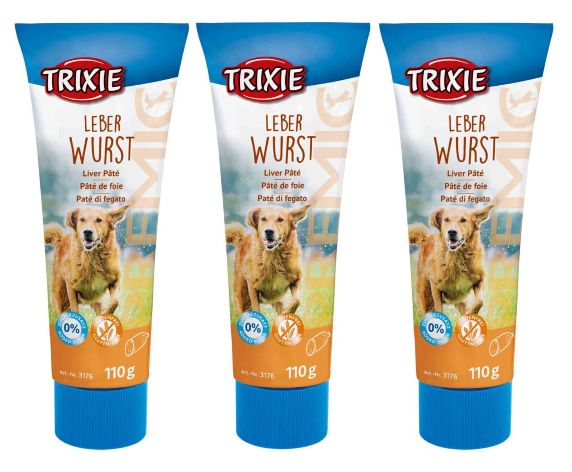 3 PACK TRIXIE PREMIO PASTE LIVER PATE DOG TREAT PASTE DELICIOUS SNACK 110G