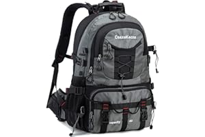 YANIMENGNU Traveling Backpack 40L Waterproof and Light Outdoor Hiking, Men's and Women's Camping Backpack (grey)