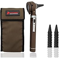 Cross Canada 11-113 Physician Fiber Optic LED Pocket Otoscope Diagnostic – Professional Otoscope for Physician, Medical Stude