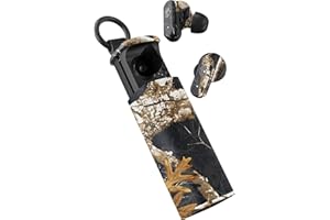 Skullcandy Dime Evo Wireless Earbuds, Bluetooth Headphones, Noise Isolating Fit, Up to 36 Hours Battery, Microphone for iPhone Android, Easy Carry with Clip-Anywhere Case - Realtree Edge Colors Black