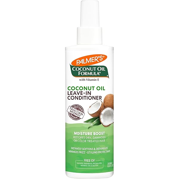 PALMER’S COCONUT OIL FORMULA MOISTURE BOOST LEAVE-IN CONDITIONER SPRAY, INSTANTLY DETANGLE, HYDRATE AND STRENGTHEN TEXTURED AND CURLY HAIR, 8.5 OUNCE