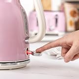 Salter Retro Pink 1.7L Kettle 3KW Rapid Boil 360° Base Removable Filter view 7