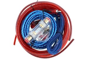 ETOPARS Etopar Car Amplifier Wiring Kit Audio Subwoofer AMP RCA Power Cable AGU FUSE 14 Gauge GA AWG Wire Install Connector Holder Automotive Van