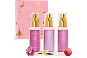 AZULFRA Body Spray for Women 3 Pack, Fragrance Mist Gift Set, Travel Size Each 60ml, Vanilla Orchid Lychee