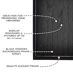 Shadow Box Display Case – Black Wooden Shadow Box