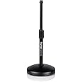 Gator Frameworks Desktop Microphone Stand with Round Weighted Base & Adjustable Height (GFW-MIC-0501)