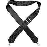 Poetesant Halloween Handbag Strap Canvas Purse Strap Colorful Bat Black Shoulder Strap Multicolor Bats Replacement Strap