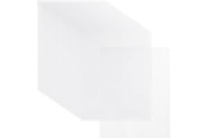 20 Sheets Plastic Canvas, 13x10.2inch 7CT Transparent Plastic Mesh Canvas Sheets for Embroidery Cross Stitch Plastic Aida Pla