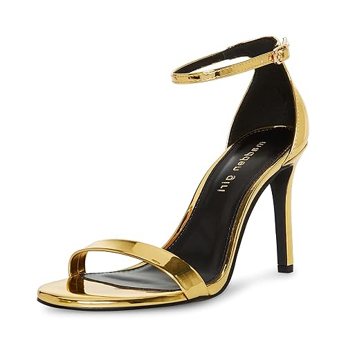 Madden Girl Women's Brazen Heeled Sandal, Gold, 8.5
