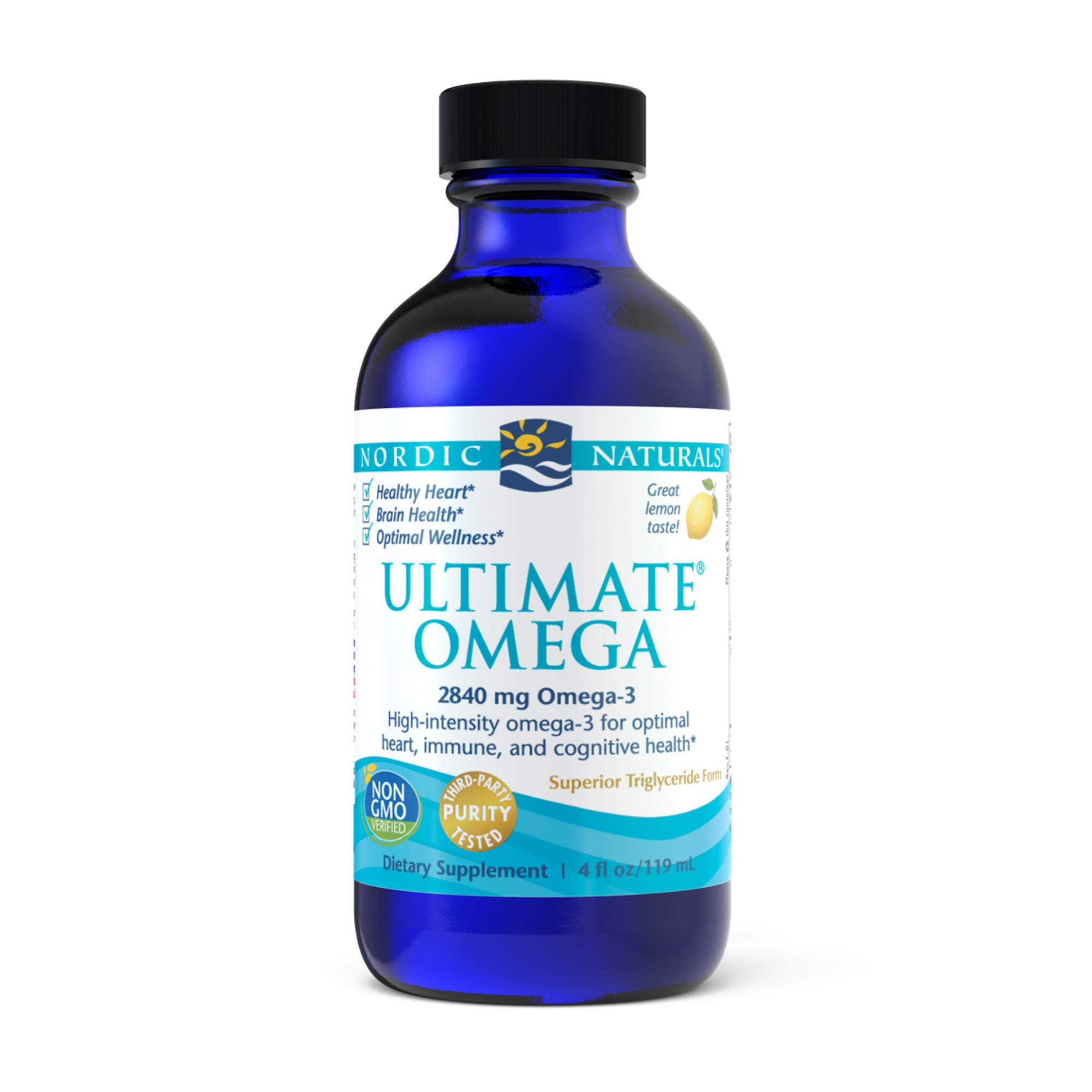 Nordic Naturals Ultimate Omega Liquid, Lemon Flavor 2840 mg Omega34