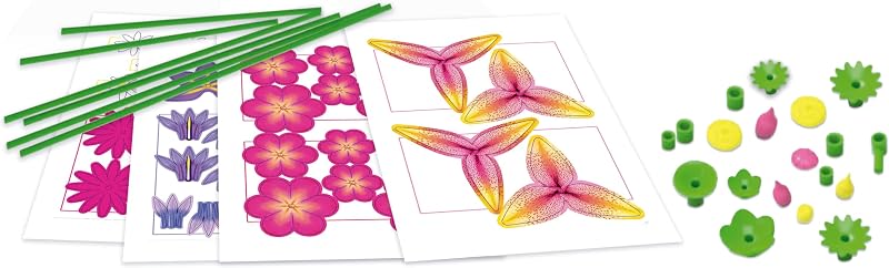 - Bouquet de Flores Silvestres de Arte Floral | Kit de trabalhos manuais para fazer dezanove flores silvestres de papel sem necessidade de cola ou tesoura. Dos 14 anos (20141)