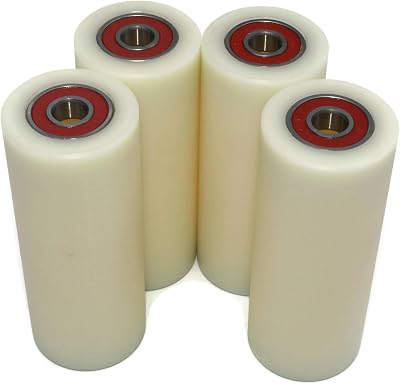 LASANA SMART MACHINES Nylon Roller Wheel 40mm Dia 100mm Wide 10mm Bearing