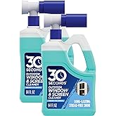 30 SECONDS Outdoor Window Cleaner for Hose, Hose End Spray, 2 Pack | Concentrated cleaner for glass, patio doors, fiberglass, furniture, no screen removal required, spray and rinse