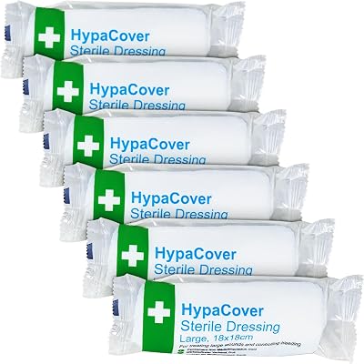 Safety First Aid Group HypaCover Sterile Dressing Bandage Large 18 x 18 cm Pack