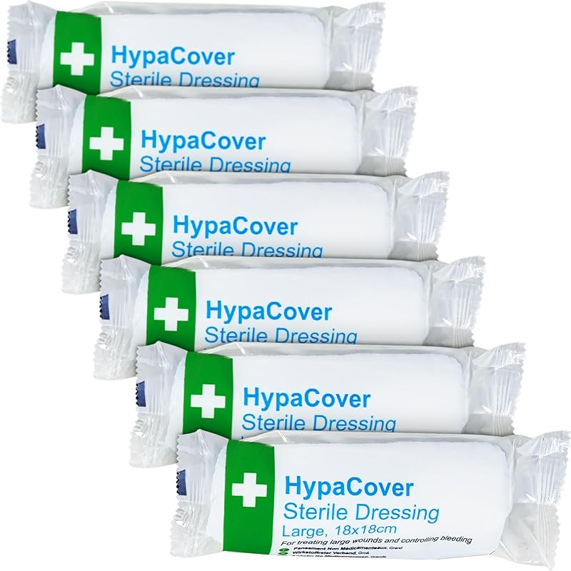 Safety First Aid Group HypaCover Sterile Dressing Bandage Large 18 x 18 cm Pack