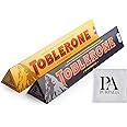 Toblerone Chocolate Variety Pack - 3.52 oz 2-Pack: Classic Swiss Chocolate Bars Assortment Dark and Milk Chocolate Bars(Purpalia Packaging) (2 pack, Variety)