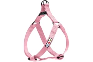 Pawtitas Solid Step-in Dog Harness – Adjustable No-Pull Vest for Puppies to Seniors, Safe & Comfortable S Millennial Pink