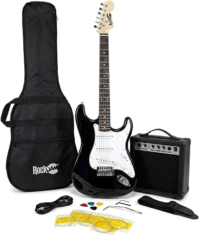 RockJam Electric Guitar Kit with Amp Bag Whammy Strap Lead Lessons