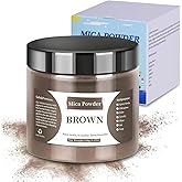 150g Mica Powder - LightStone Mica Powder for Epoxy Resin - Shimmer Cosmetic Grade Pigment Powder for Skin, Resin, Soap, Jewelry, Slime, Ink etc. （Brown）