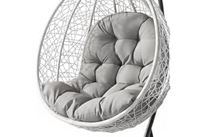 Egg Chair Cushion Replacement, Water-Resistant Hanging Chair Cushion with Thick Padding for Patio, Balcony, Garden Swing Chai