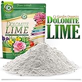 Organic Dolomite Lime 5LB - Made in USA - OMRI Listed - Garden Soil Amendment Fertilizer for Plants. Calcium/Magnesium Additive. Raise &amp; Stabilize pH - Earthbox Tomatoes &amp; Peppers Blossom End Rot