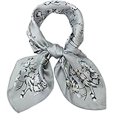 27.5'' Silk Feeling Scarf Medium Square Satin Head Neck Scarf for Women Hair Sleeping at Night