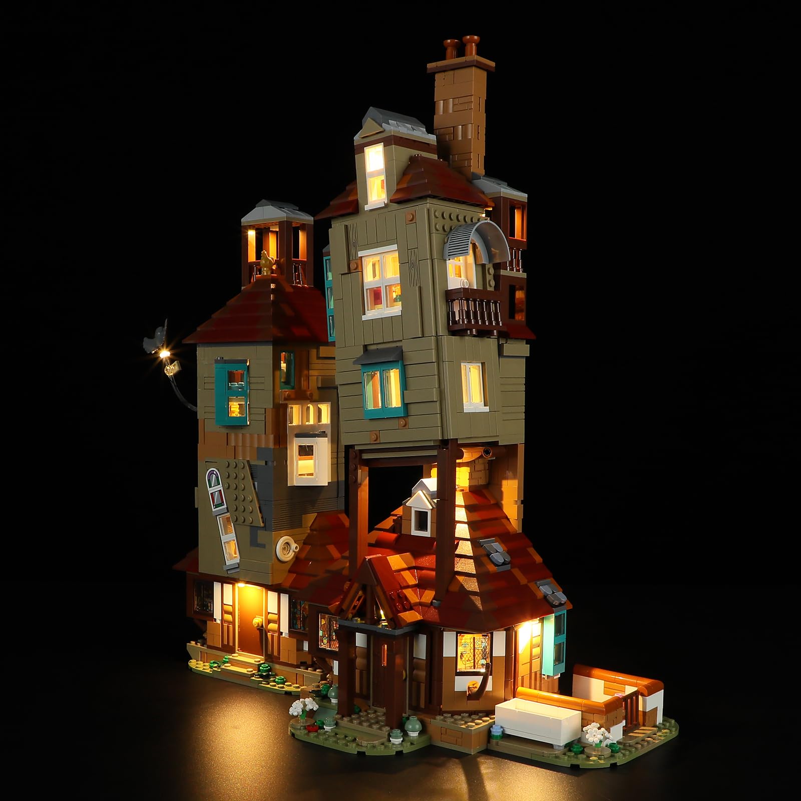 MENZAVA LED Light Set Compatible with LEGO Harry Potter 76437 The Burrow Collectors' Edition Building Blocks Model - Model Set NOT Included