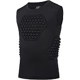 Roadbox Youth Baseball Chest Protector Padded Compression Shirt Heart Guard | EVA Foam Padding, Chest &amp; Rib Protection, Sleeveless, Breathable Stretch, for Baseball Softball Football Lacrosse Rugby