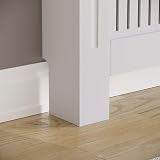 Vida Designs Chelsea Radiator Cover White Adjustable Vertical Slats view 4