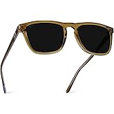 WearMe Pro - Polarized Lens Square Modern Sunglasses for Men