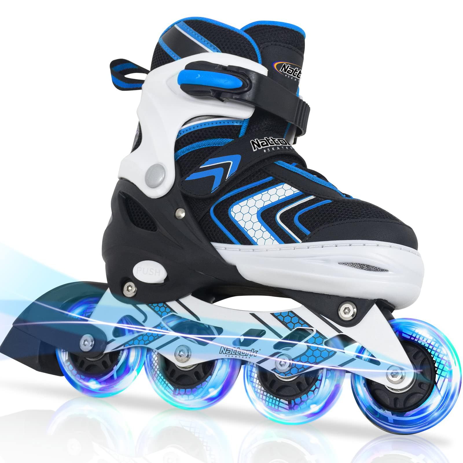 Nattork Roller Skates for Boys with Full Light up