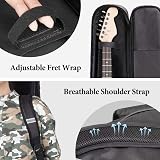 CAHAYA Electric Guitar Gig Bag 12mm Padded Reflective Stripes Black CY0201 view 4