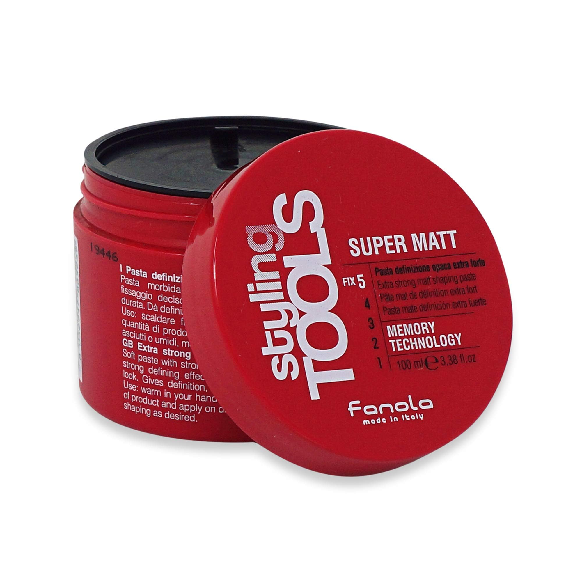 Fanola Super Matt Hair Paste, Soft Paste with Matt Effect and Strong Hold for a Long-Lasting Look, 100