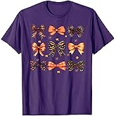 Happy Halloween Coquette Bow Ghost Witch Spooky Season T-Shirt