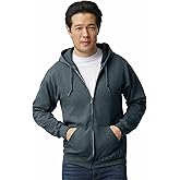 Gildan mens Full Zip Hooded Sweatshirt