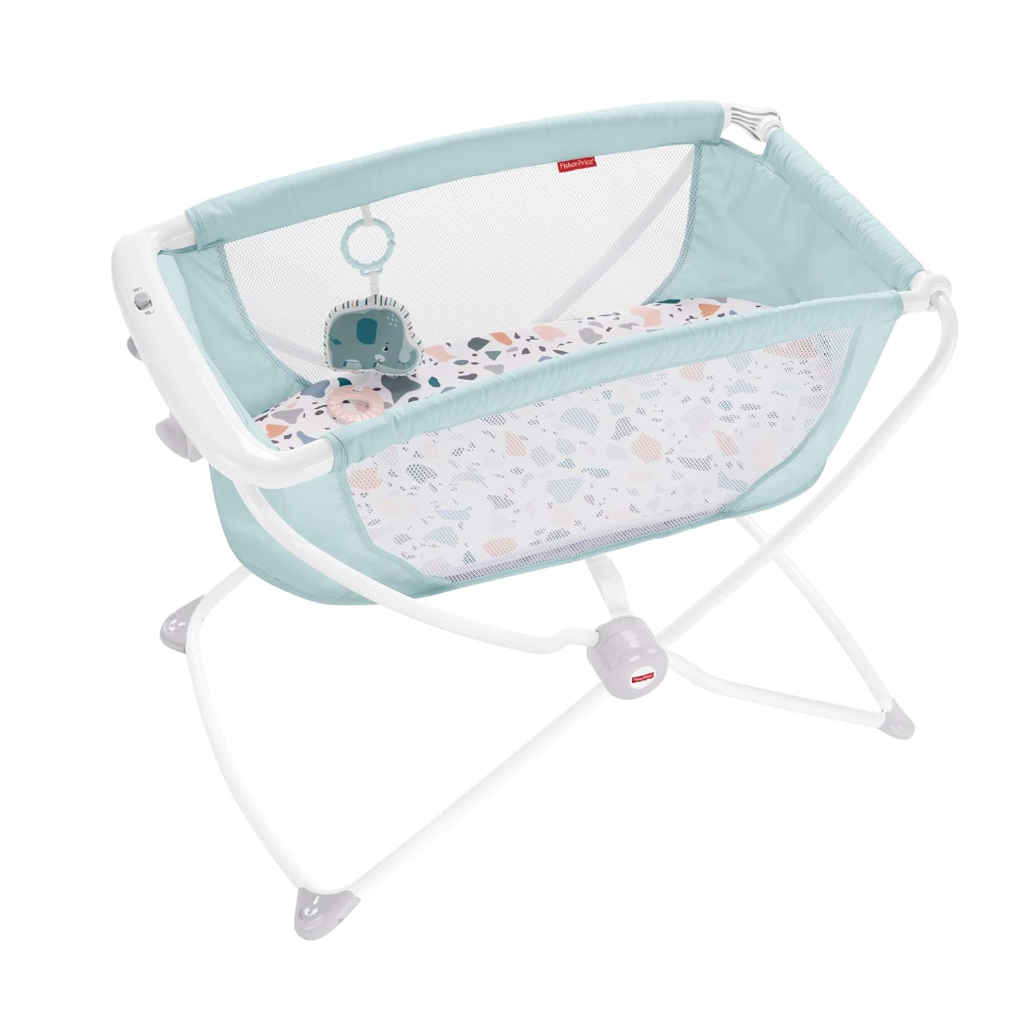 Portable Rocking Baby Bassinet Fisher Price Rock With Me Bassinet Pacific Pebble Nursery Kolenik Furniture