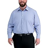 Haggar Mens Smart Wash® Classic Fit Comfort Stretch Dress Shirt- Big Or Tall Sizes