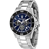 Maserati Men's Watch, Chronograph, Analogue, Steel Band, Competition Collection - R8873600009