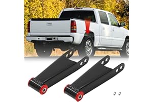 2-3" Rear Lowering Leaf Spring Shackle Kit 2Pcs Replacement for 2001-2010 chevy Silverado GMC sierra 1500HD 2500HD 3500HD tru