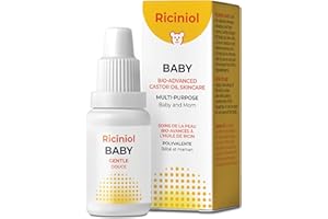 Riciniol Baby - Pure, COLD PRESSED, Hexane Free, Castor Oil Skincare for Baby and Moms - Hypoallergenic, Unscented, Multi-Pur