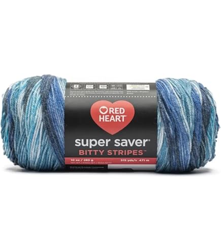 Amazon.com: Red Heart Super Saver Bitty Stripes Crayon Box Yarn