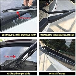 OTUAYAUTO Rear Windshield Wiper Blades - 2 Pieces