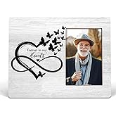 Lacama Memorial Picture Picture Frame 4x6, Sympathy Gifts for Loss Loved One, Memorial Gifts for Loss of Loved One, Condolence Grief Bereavement Memorial Gift, Forever in Our Heart Photo Frame
