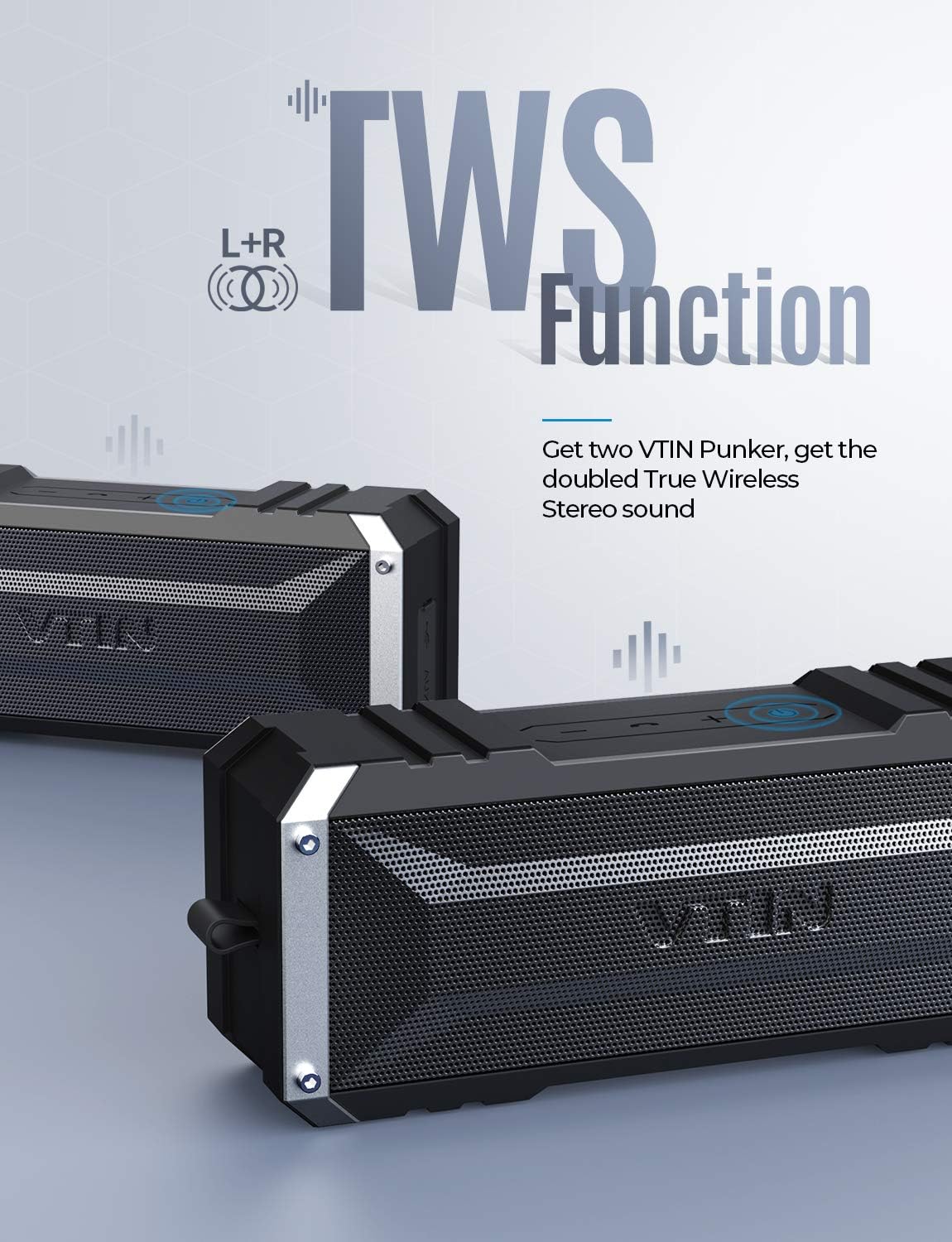 vtin 20w outdoor bluetooth speaker