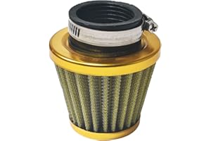 CPVNQMDG 38mm 1.5" Yellow Air Filter Intake Induction Kit Universal for GY6 50cc QMB139 Taotao Sunl BMS Lance Wildfire Moped Scooter Predator 212cc GX200 196cc Engine Mini Bike Go Kart Yellow