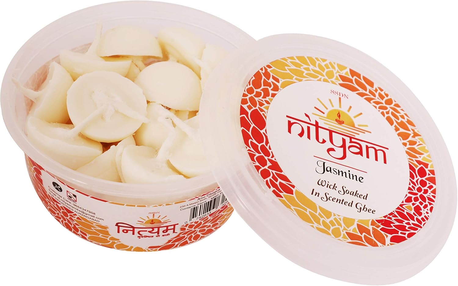 Fragrance Wick Soaked in Scented ghee Ghee Wicks/Readymade Ghee Cotton